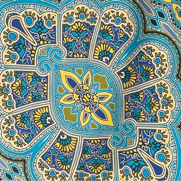 East 5th size 16 turquoise/Blue Mini Pencil Skirt medallion print Wear - Picture 3 of 7